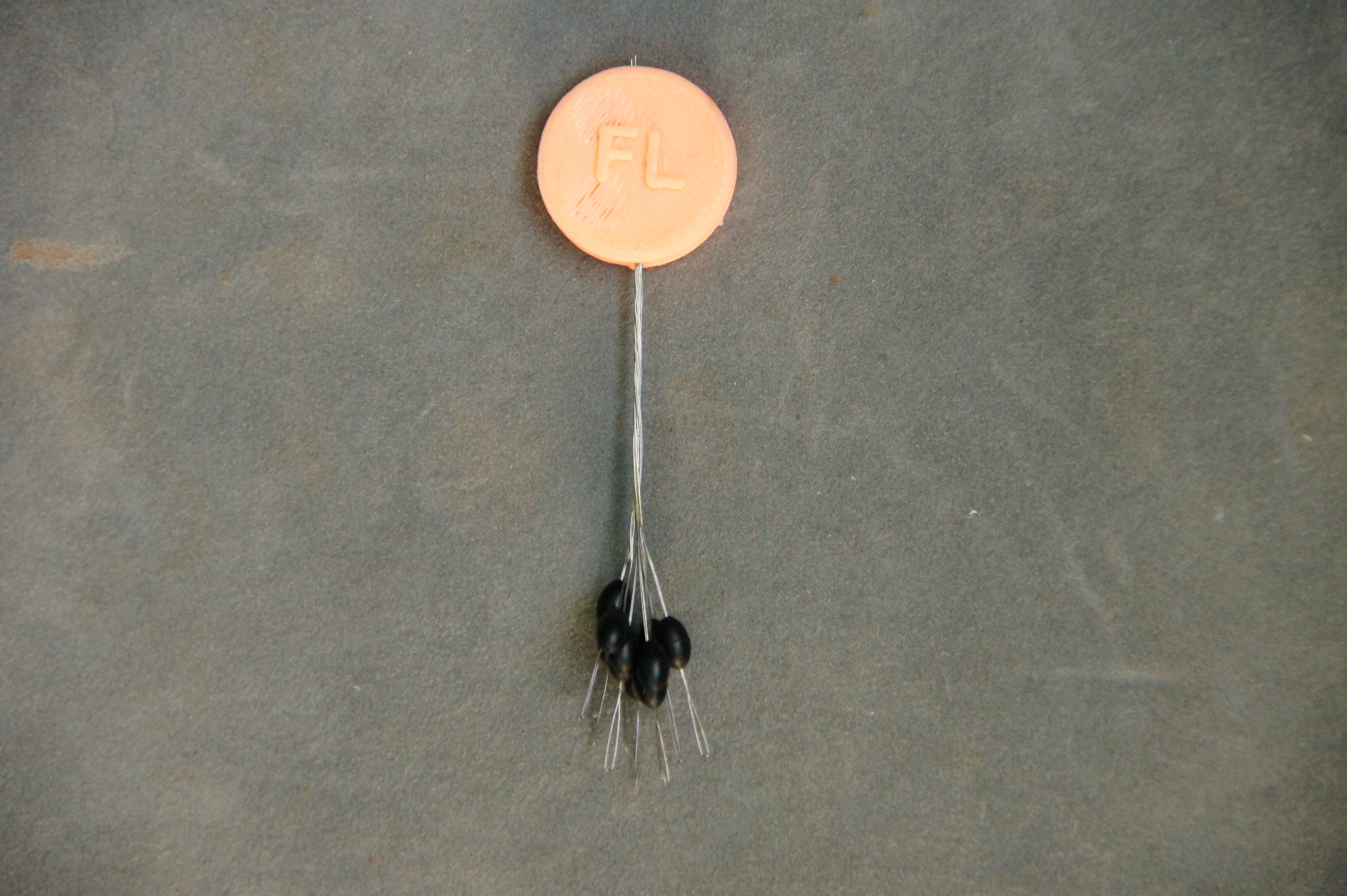 Stopper für Angelschnur schwarz 10stk.